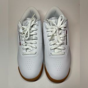 Women Reebok Classic Princess White Sneakers Size 8 BS8458